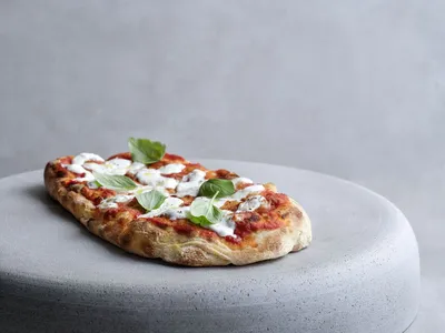 Pizza con masa madre