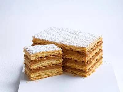 Milhojas de dulce de leche